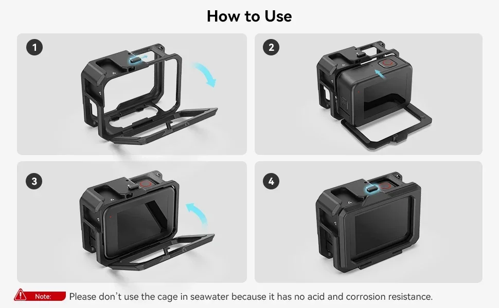 SmallRig Action Camera Full Protection Cage for Hero 13 /Hero12/Hero11/Hero 10/H
