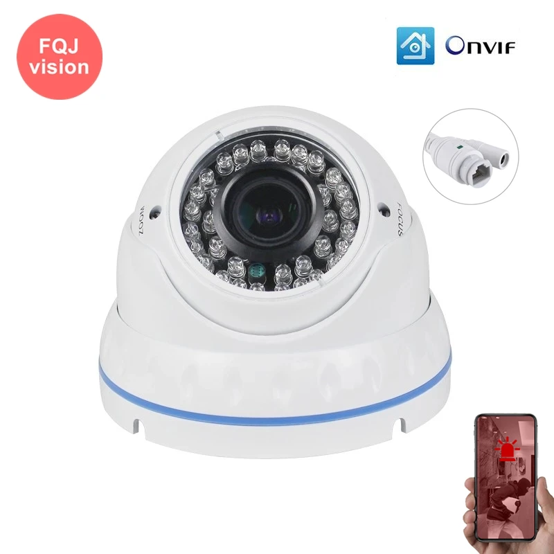 1080P IP Dome Security Camera Indoor 36PCS IR Led 2.8-12MM Manual Varifocal Lens Home Video Surveillance Camera ONVIF XMEye