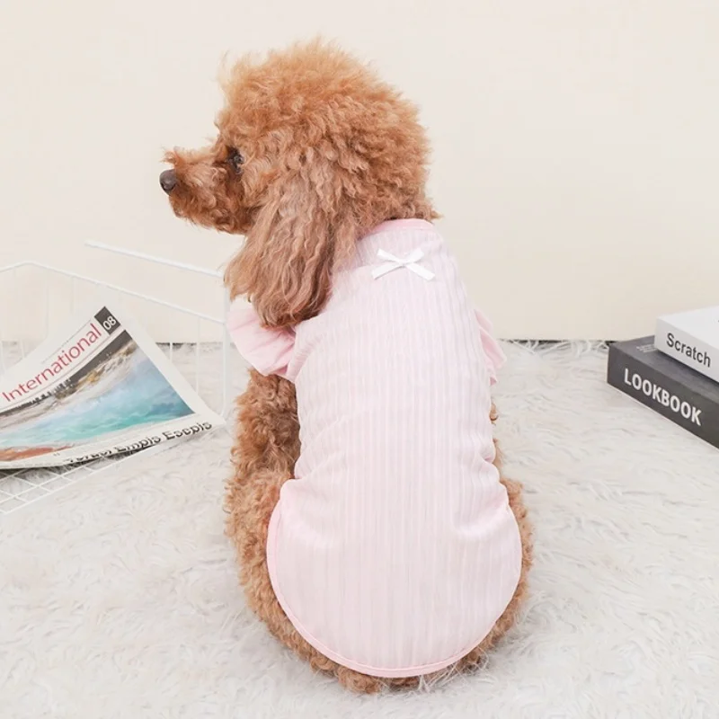 애완동물 패션 강아지 옷, 여름 멋진 강아지 풀오버, 귀여운 고양이 조끼, 통기성 두 다리 애완 동물 옷, 부드러운 강아지 조끼