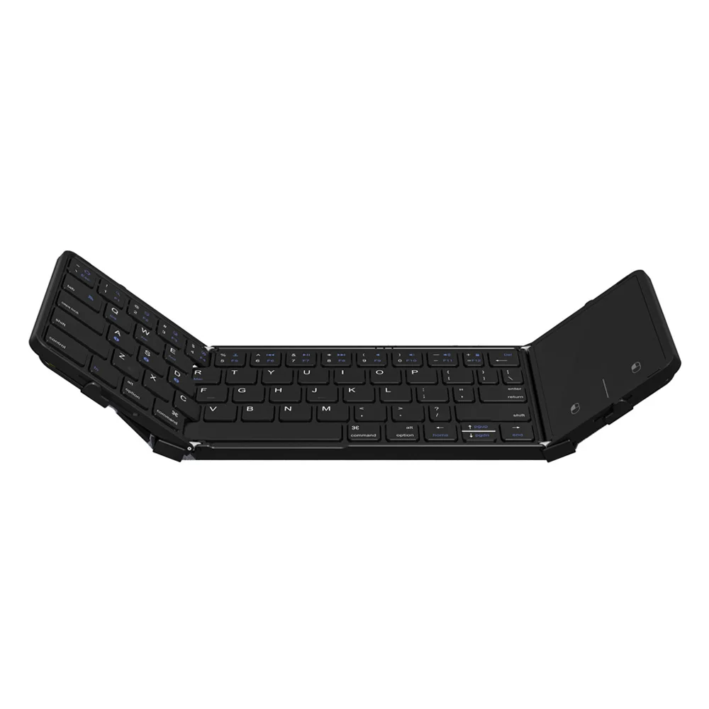 seenda teclado dobrável teclado sem fio com touchpad mouse recarregável mini teclado para mesa de computador do telefone do windows