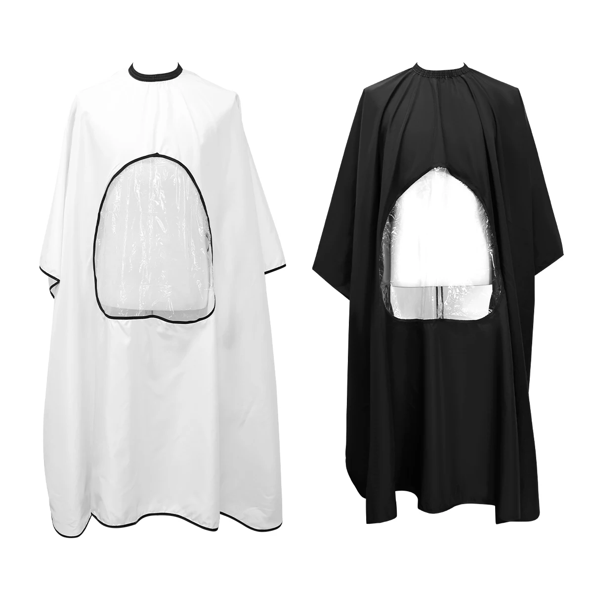 보기 창 앞치마가있는 이발소 정전기 방지 방수 미용 천 케이프 전문 이발사 액..