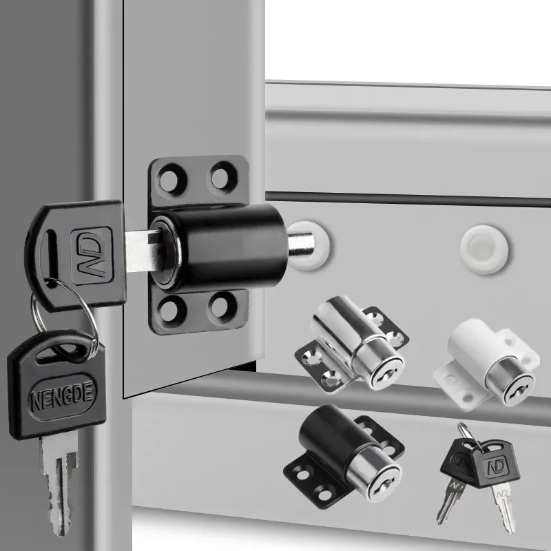 

1Set Sliding Door Window Locks With Keys Baby Child Safety Protection Antitheft Door Window Security Lock Catches Door Hardware