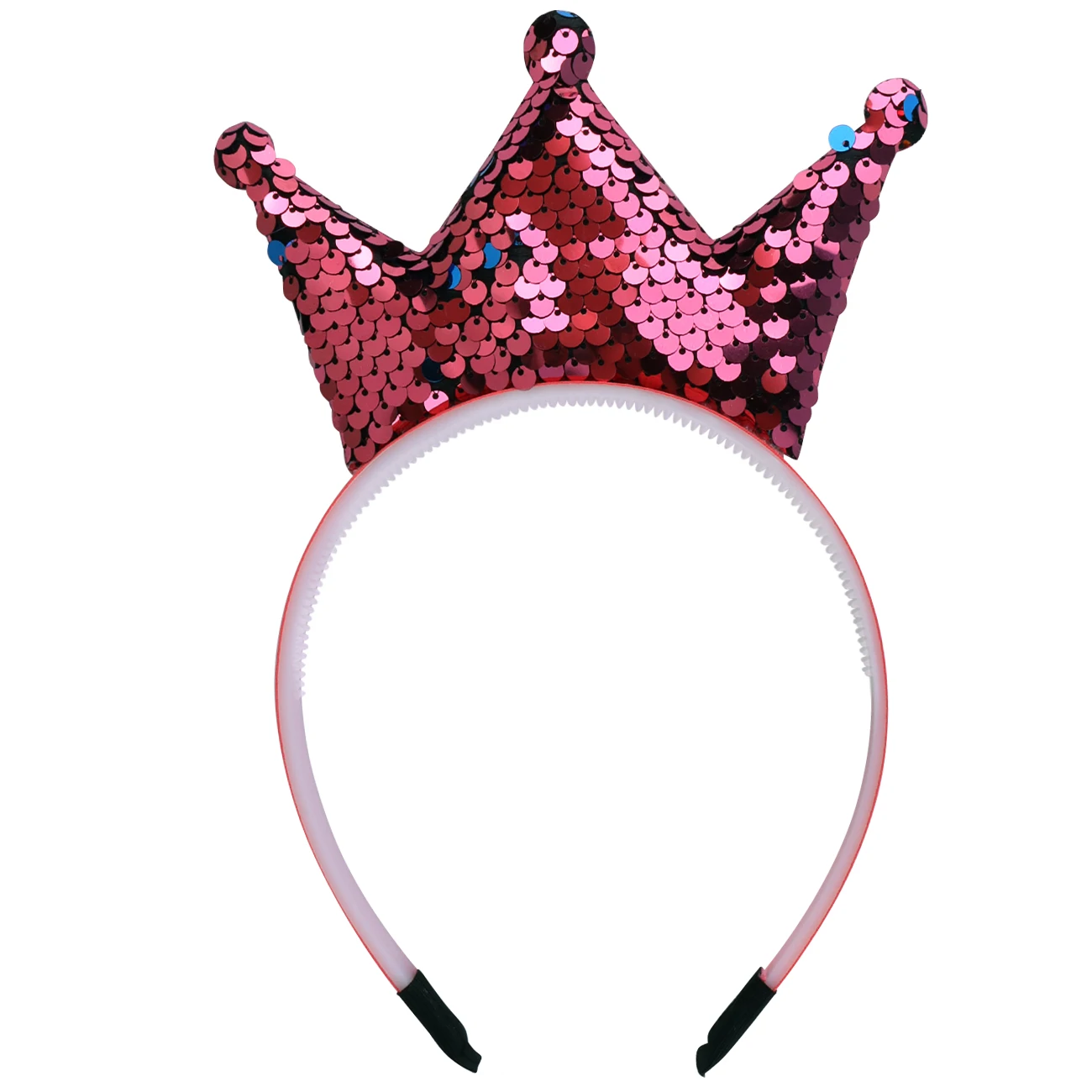 Pailletten Krone Stirnband Mädchen Haar bänder Glitzer Kronen Haar Reifen Frauen Haarschmuck für Party begünstigt Kopfschmuck Geschenk – Detail 16