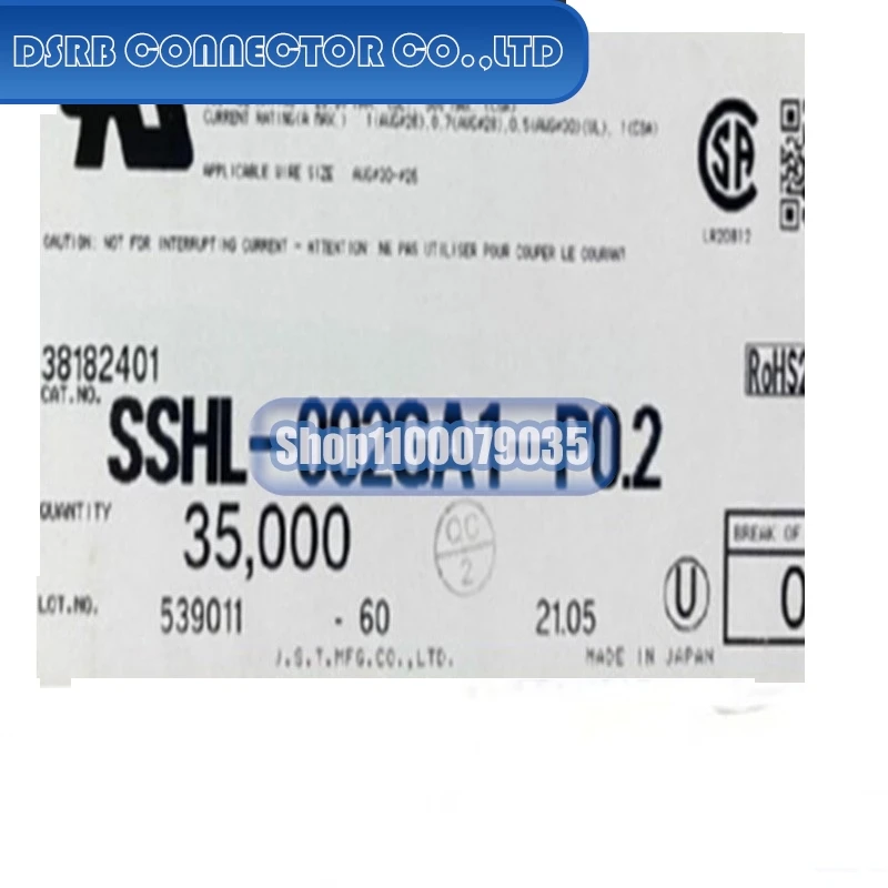 100 шт./партия SSHL-002GA1-P0.2 50641-8041 09-50-3021 211CC3S1160-FCI 35507-1000 XMS-06V