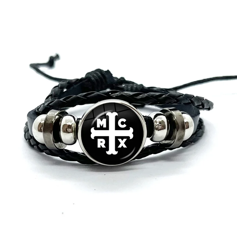 Rock Band My Chemical Romance I Love Mcr Dead Hip Hop Punk Bracelets Art Multilayer Braided Bangles Handmade Jewelry Gifts