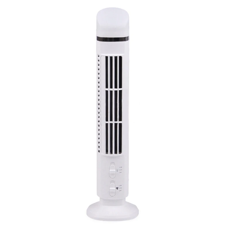 

Portable Desk Table Fan Oscillating Tower Fan with 2 Speeds Quiet Cooling Personal-Small Bladeless Fan for Bedroom Dropship