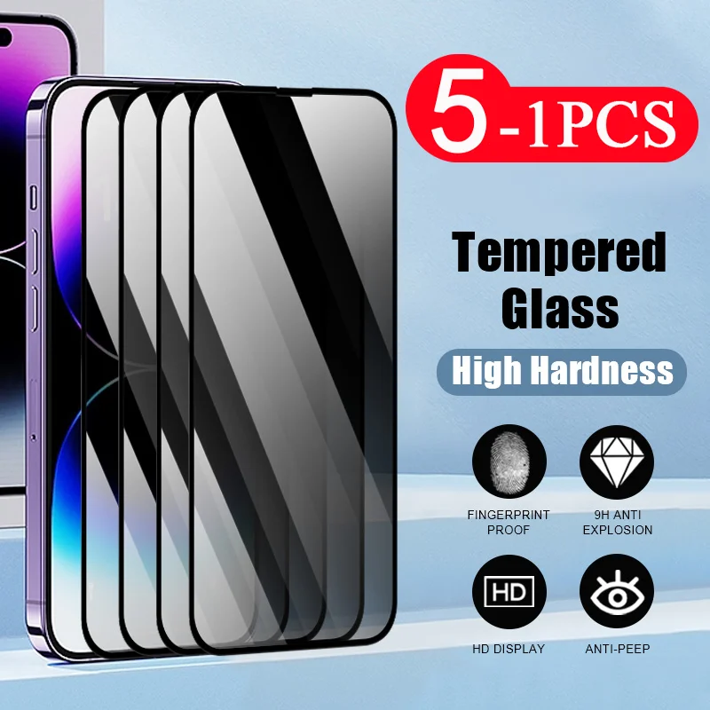

5/1 шт., закаленное стекло для iphone, 15, 14 Plus, 13 дюймов