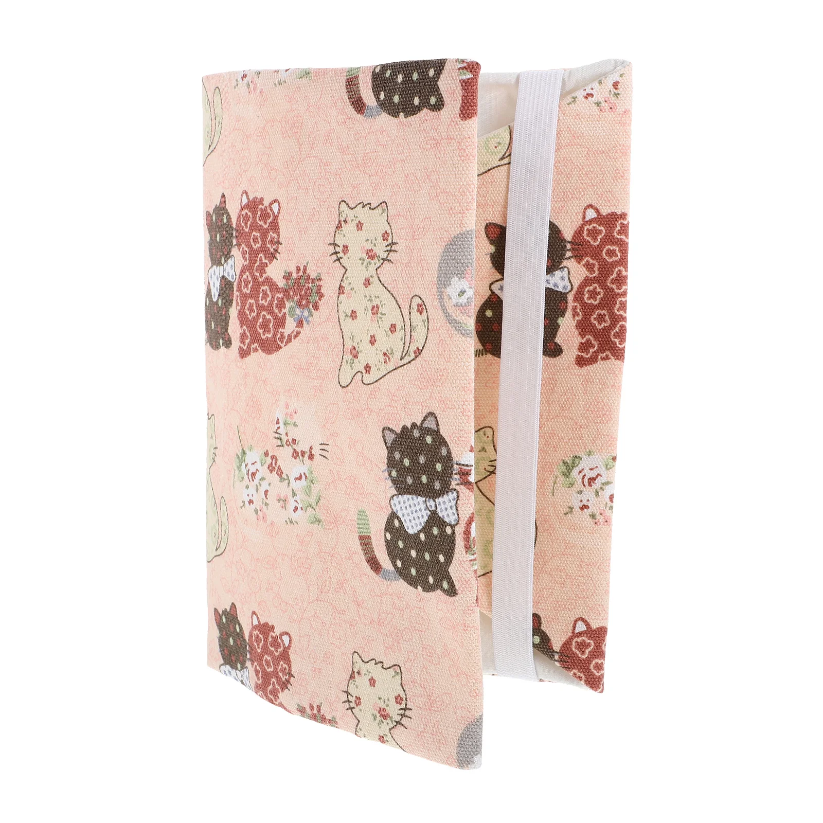 Book Sleeve Protector A5 Book Covers Hardcover Soft Cloth Book Protector Flower Pattern Adjustable Decorate Notebook