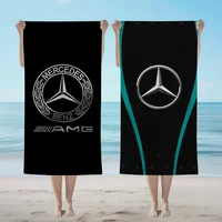 Serviette de plage de luxe avec logo M-MercedesS B-BenzS, surdimensionnée, douce, ultra absorbante, séchage rapide, grande taille, pour la piscine, les voyages, le camping, la salle de bain 3