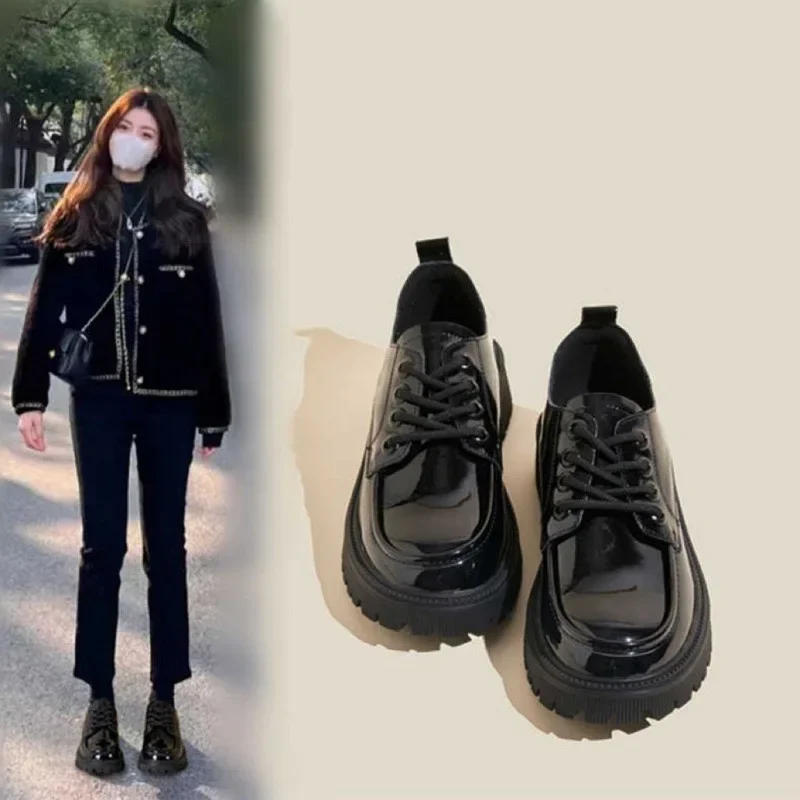 Plateforme De Femmes Mocassins à Fond épais Augmentation De La Taille