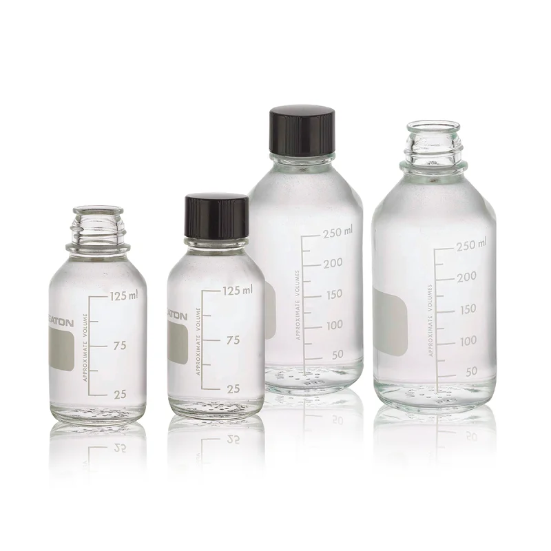 WHEATON® Graduated, Clear, Media / Lab Bottle