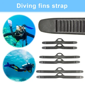 1 Pair Underwater Fins Buckle Strap Adjustable Scuba Diving Fins Accessories Fins Strap for Diving for Scuba Diving Swimming 2