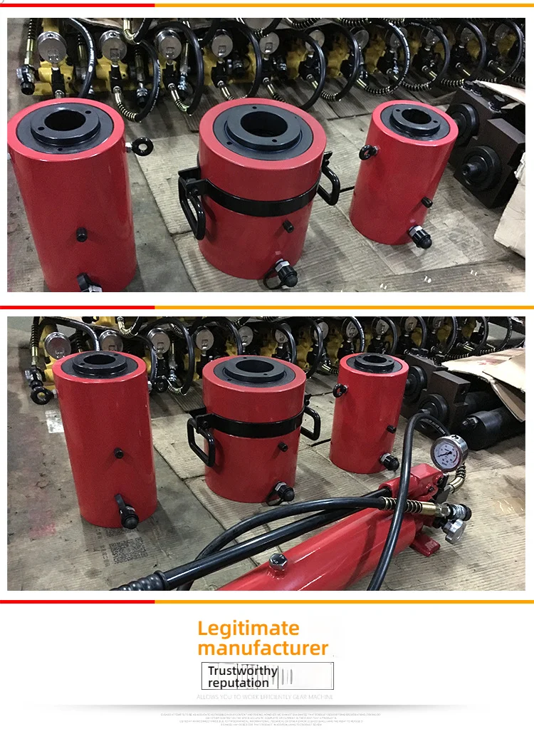 Hydraulic jack, hydraulic cylinder, electric split type RCH-20T30T60T100 ton hol