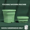 25L Large Capacity Portable Folding Washing Machine Automatic Mini Underwear Washing Machine 2
