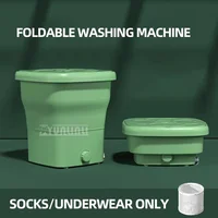 25L Large Capacity Portable Folding Washing Machine Automatic Mini Underwear Washing Machine 2