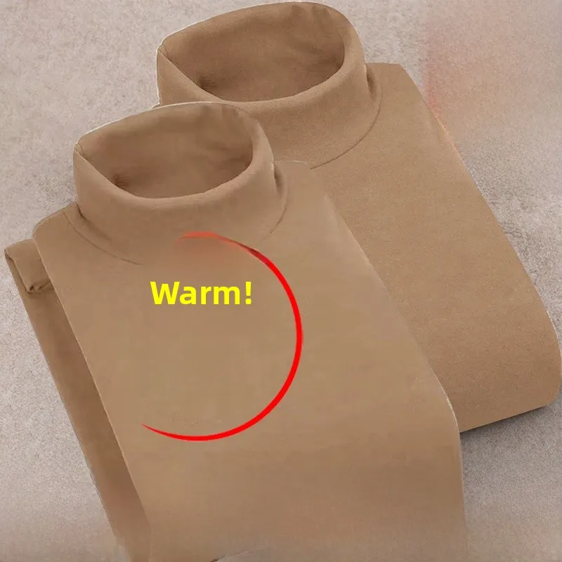 Half turtleneck [solid color] khaki + khaki