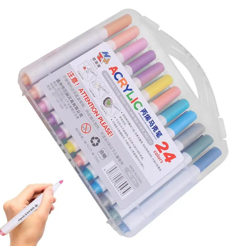 

Marker Set Drawing Pens Colored Art Marker Pen Safe And Smooth Kids Coloring Markers Set Multifunctional For Stone Canvas Glass