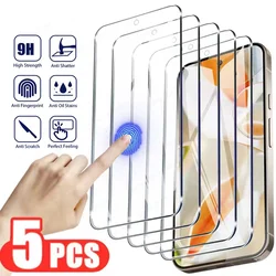 Premium Clear Tempered Glass Screen Protector Set - 5 Pack - Google Pixel 8 Pro (5PCS)