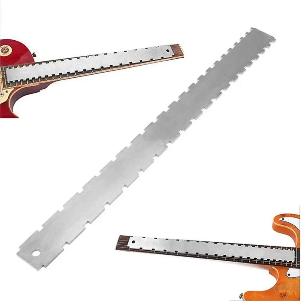 Guitar Neck Tool Notched Straight Edge Luthiers with String Action Ruler Gauge for Gibson Fender Electric Guitar