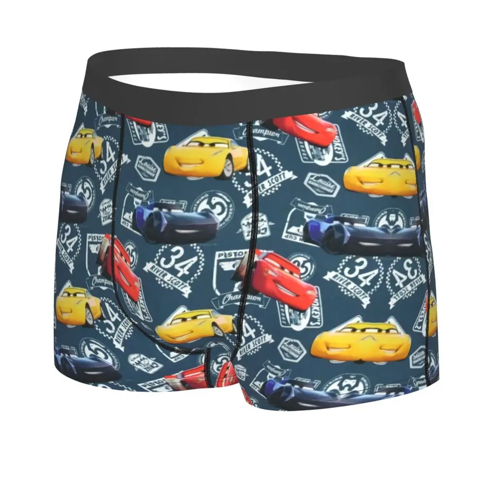 Custom Lightning McQueen Car Collage Boxers Shorts Men's Briefs Underwear Cool Underpants