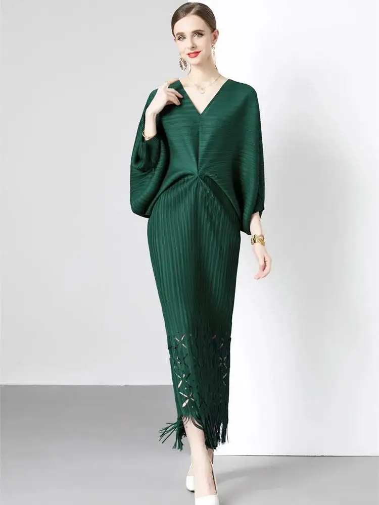 open lace back dress Women Oversized Dresses Batwing Sleeve Loose Gray / One Size main image 0