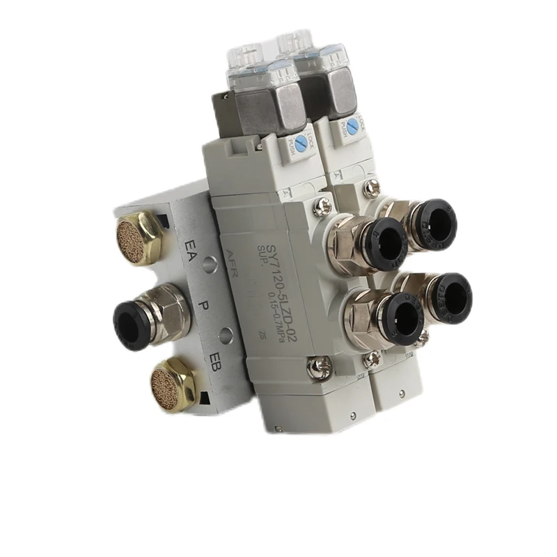 SMC 타입 SY3120 솔레노이드 밸브 조합 단일 전자 제어 실린더 제어 밸브 SY3120-5LZD-M5 SY3120-6LZD-M5