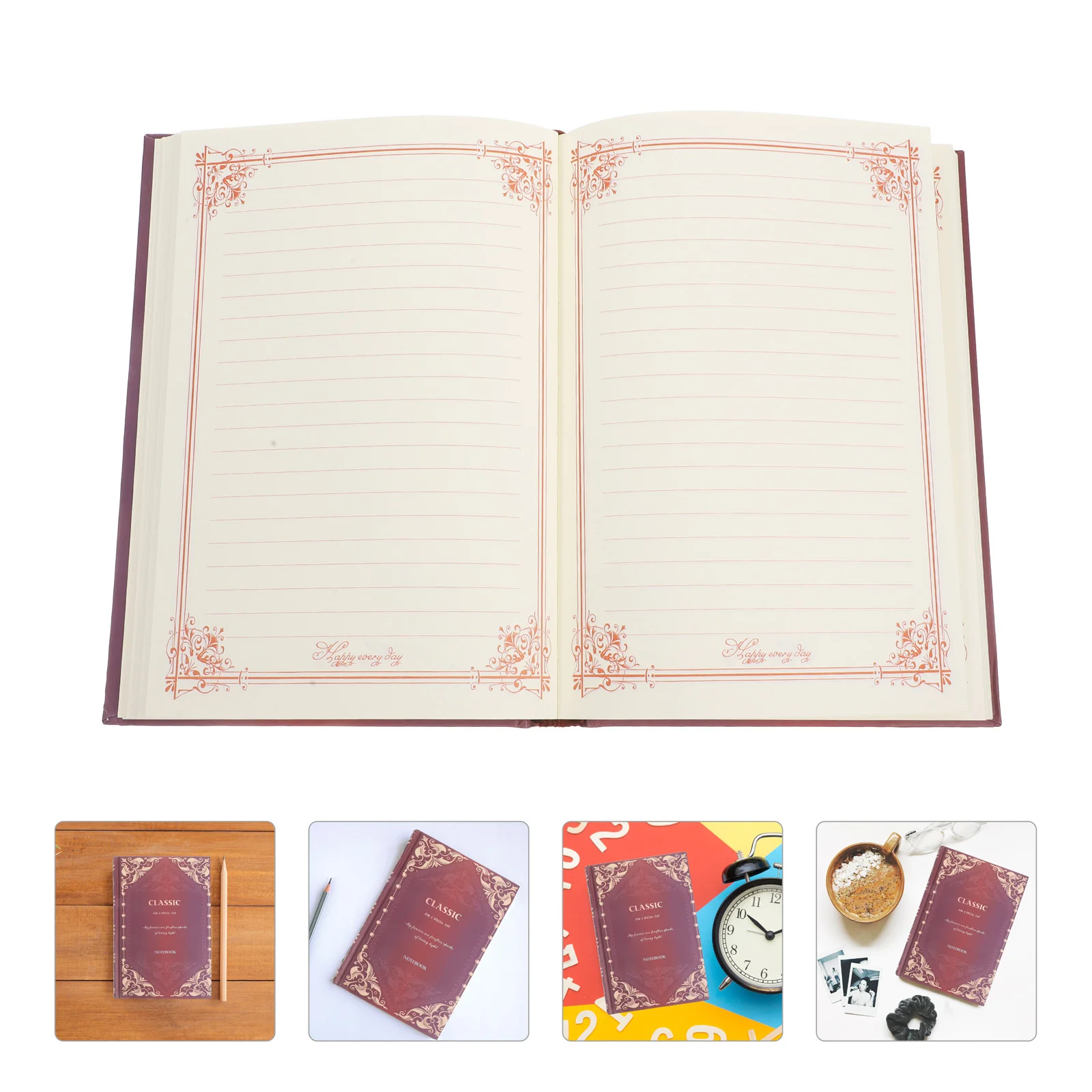 

Классический винтажный Ретро персональный блокнот, дневник, журнал в твердой обложке