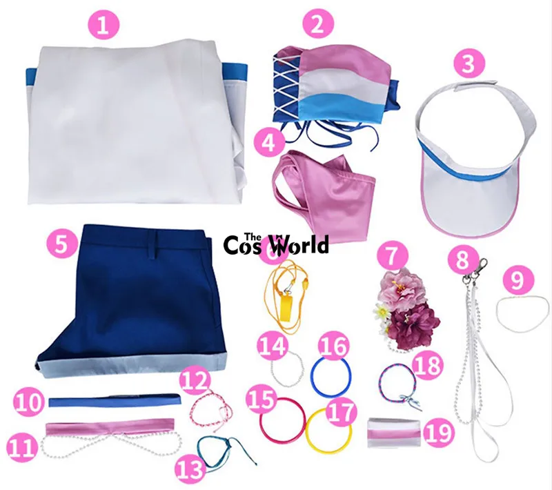 Love Live Liella Sunny Ocean Shibuya Kanon Tang Keke Arashi Chisato Heanna Sumire Swimwear Swimsuit Anime Cosplay Costumes Liella Ocean Cosplay Swimwear Set 2