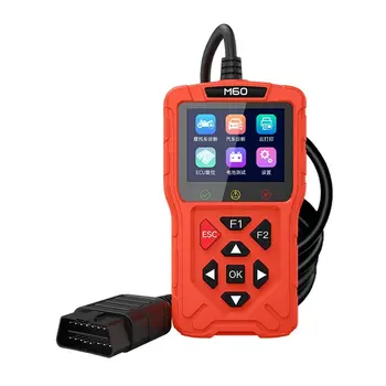 M60 OBD2 Scanner For Motorcycle And Vehicle Fault Code Read Free ECU Reset Automotive DTC Lookup Car Diagnostic Tool 1