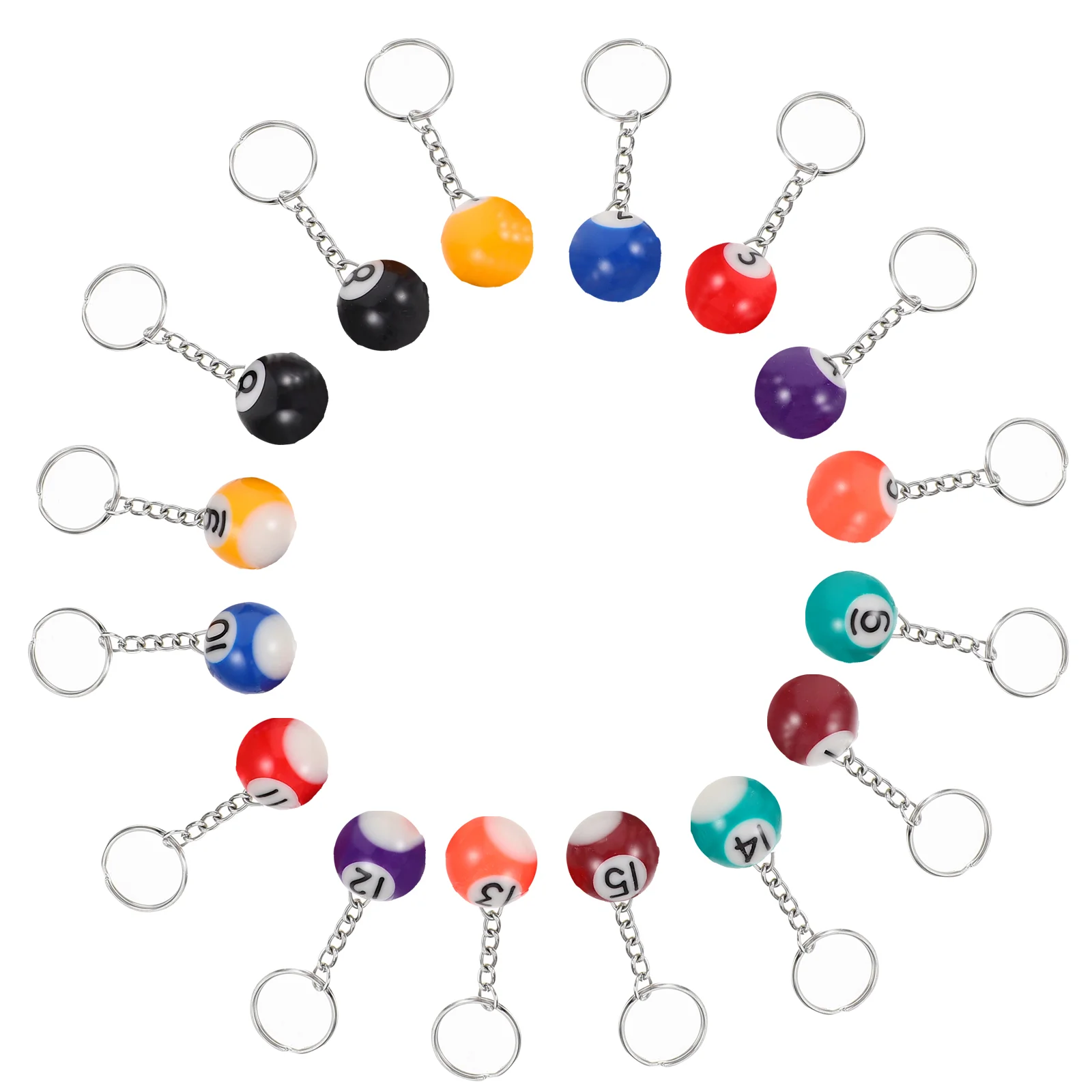 Ball Billiards Pool Key Sports Rings Billiard Gifts Match Charm Hanging Keyrings Pendants Chain Balls Mini Metal Keepsakes ball billiards pool key sports rings billiard gifts match charm hanging keyrings pendants chain balls mini metal keepsakes