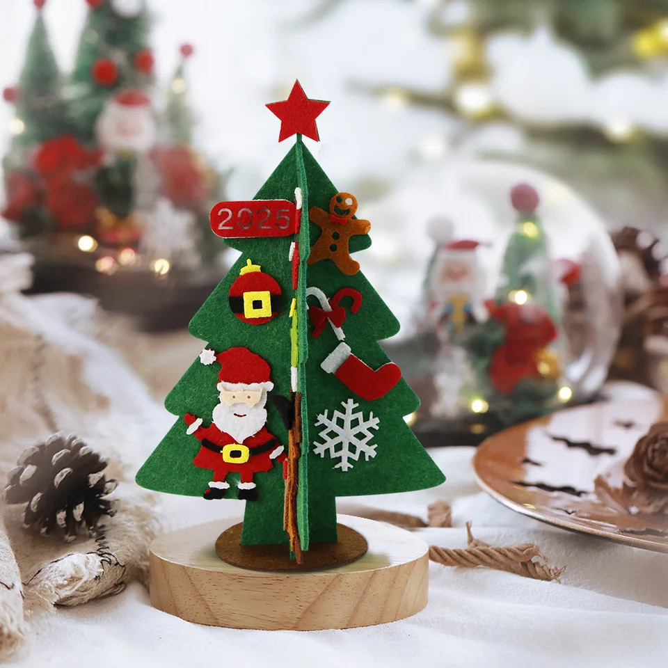 Uposao Albero Di Natale In Miniatura - Decorazione Artificiale In PVC Con Base In Tela, 40/50/60 Cm, Per Ufficio E Casa - 2
