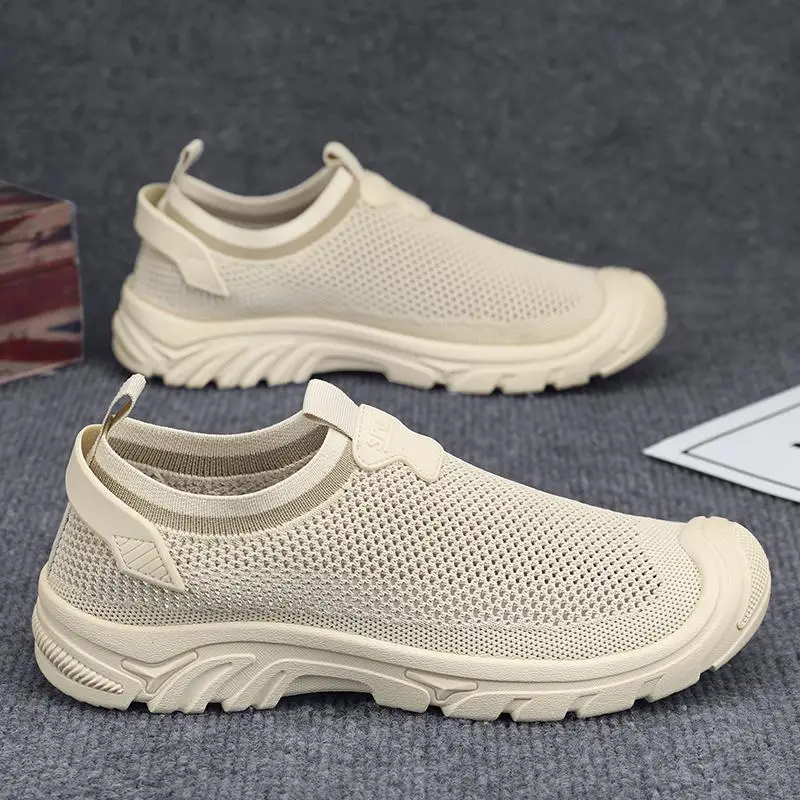 

Men's Summer Hollow Breathable Soft Soled Mesh Shoes Men's Original Comfort Lightweight Casual Shoes Outdoor Sports Mesh Shoes