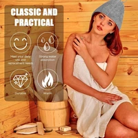 1/2pcs Wool Felt Sauna Hat Shower Cap Bath Hair Turban Quickly Towel Drying Hats R7UB 2