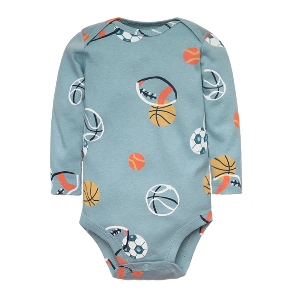 3PCS/LOT Baby Bodysuits 100% Cotton Long Sleeve Underwear Infant Jumpsuit 0-24M