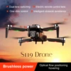 Professional S119 Drone 8K With Dual Camera 5G WIFI Smart Obstacle Avoidance FPV Brushless Motor RC Quadcopter Mini Dron 3