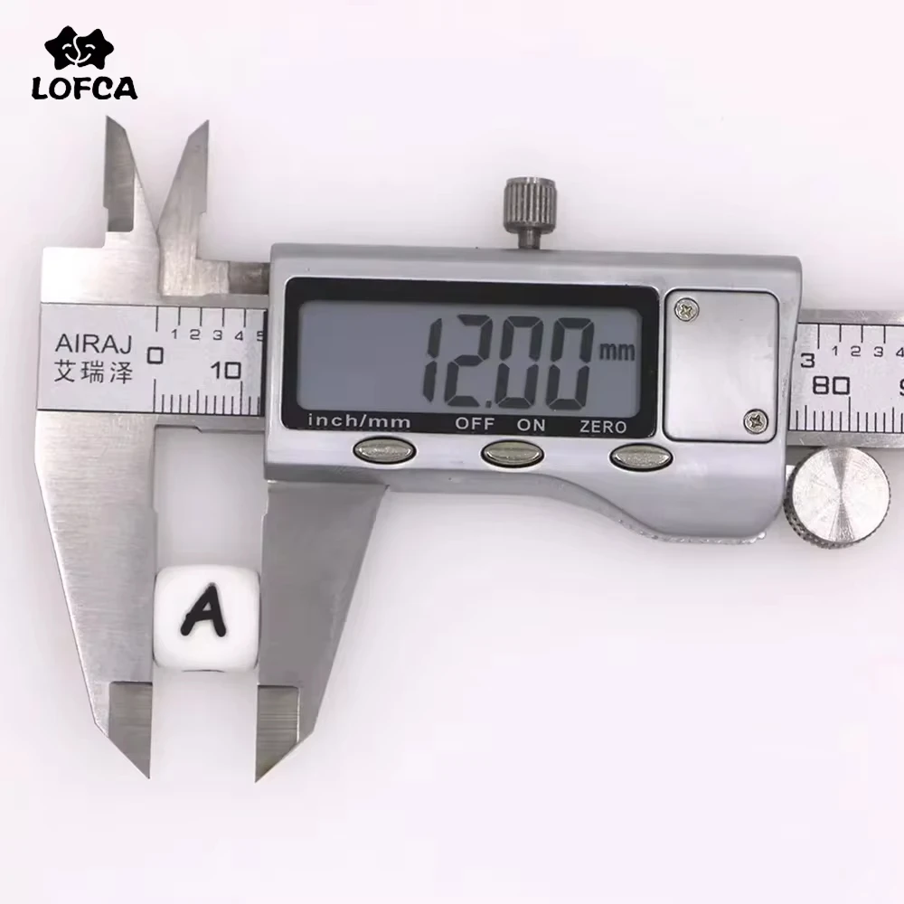 LOFAC 10 Stück/Set Silikon-Perlen mit englischem Alphabet, Schnullerkette, DIY-Alphabet-Perlen, 12 mm, Silikon-Alphabet-Perlen für Armbänder und Halsketten – Detail 9