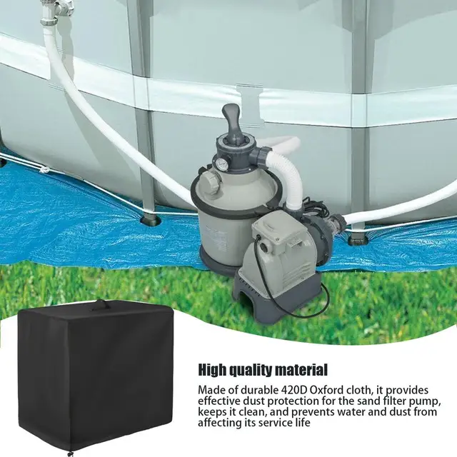 Pool Sand Filter Cover – UV Resistant Oxford Cloth Enclosure For Above Ground Pump & Filter Protection