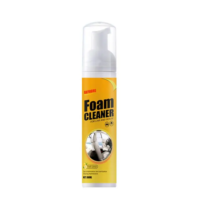 

Car Foam Cleaner Car Interior Leather Seat Spray Foam Cleaner Ceiling Leather Seat Cleaner Functional Effective For Car And