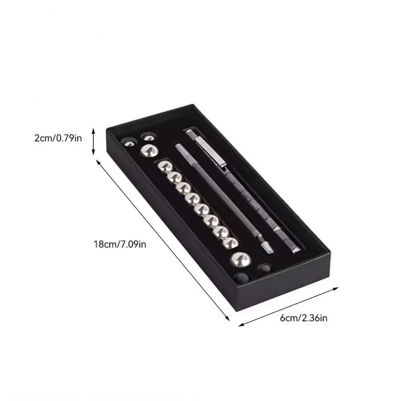 Magnetic Fidget Pen Metal Decompression Pen Multifunctional Deformable Writing Stress Reliever Finger Spinning Gifts
