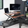Desk Converter, K Series, Height Adjustable Sit to Stand Riser, Dual Monitor and Laptop Workstation with Wide Keyboard Tray 5