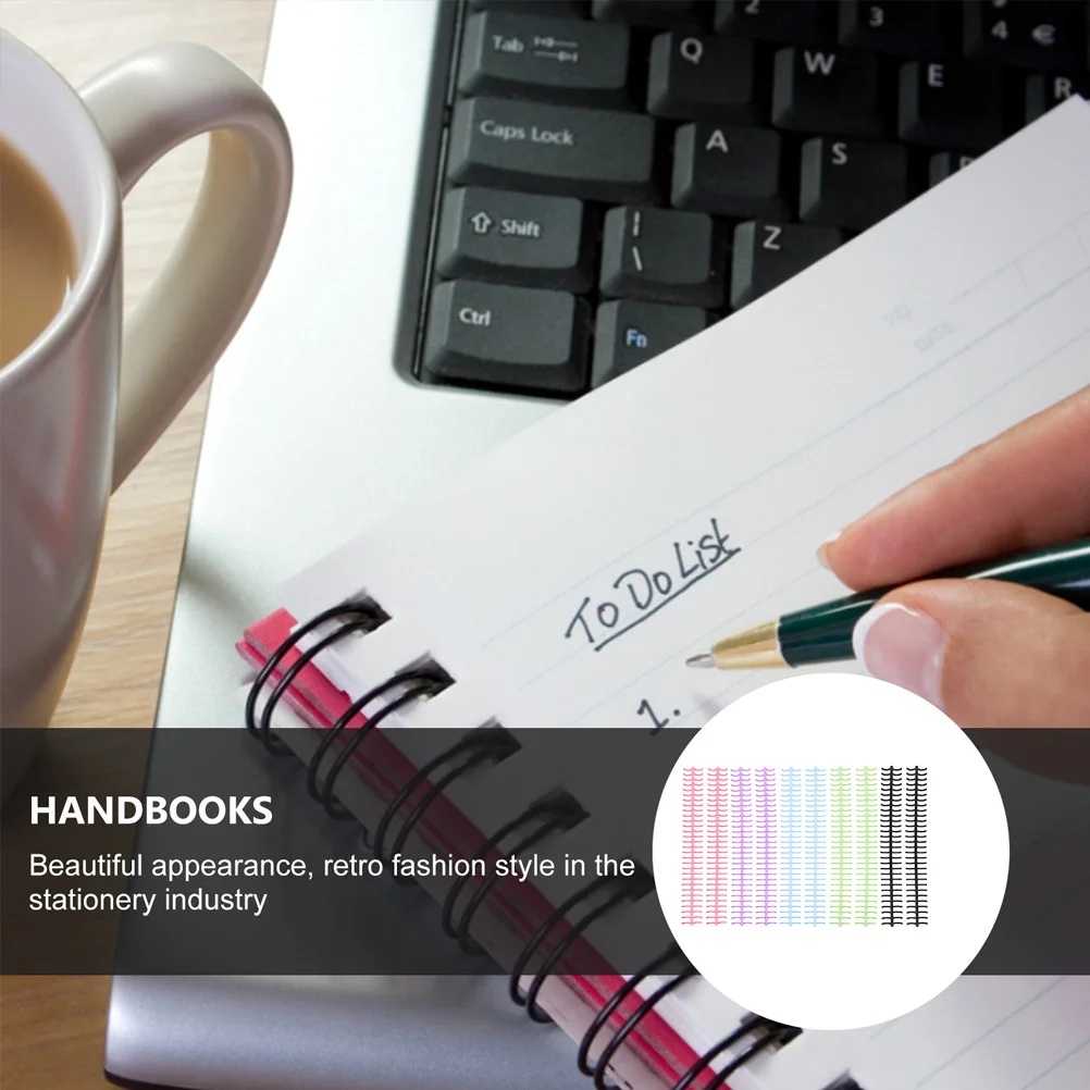 10 Pcs Plastic Notebook Rings Loose Leaf Binder Rings For Binding Coils Removable Book Scrapbook Diy Binder Office