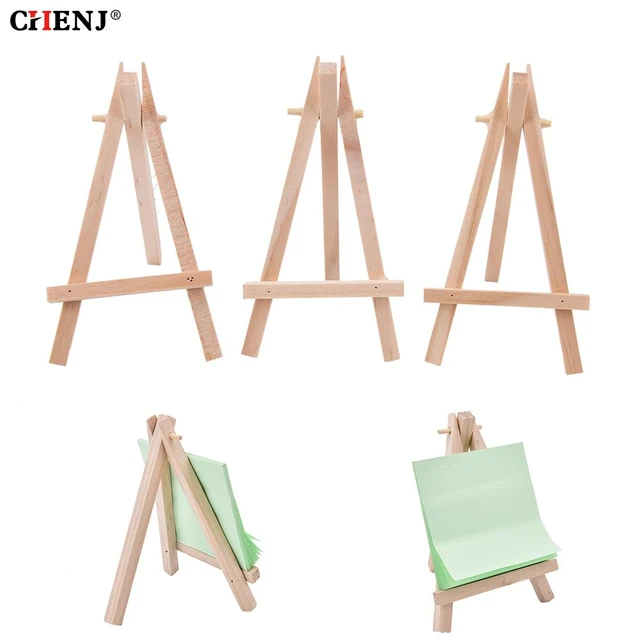 Natural Solid Wood Tripod Easel Display Painting Stand Card Canvas Holder  Wedding Party Children Painting Craft Home Decoration - AliExpress