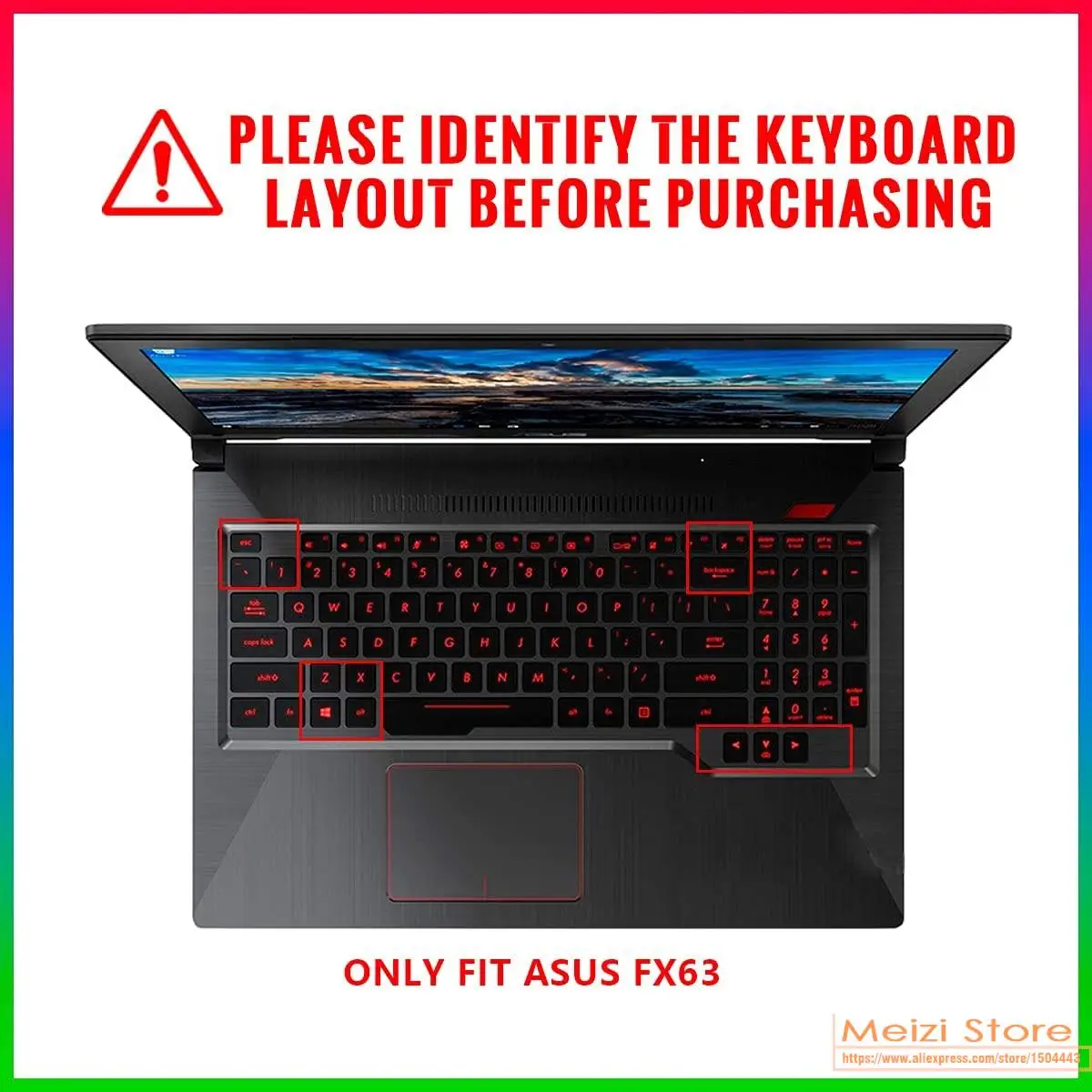 Keyboard Cover Keyboard Silicone Cover TPU laptop Keyboard Cover Skin For Asus TUF Gaming FX504 FX504GE FX504GD FX504GM FX504G FX505G fx505DT FX505GD FX505DU 15.6''