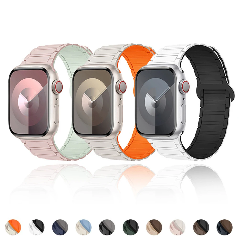 สายแม่เหล็ก Apple Watch ยืดหยุ่น ปรับขนาดได้ หลายรุ่น