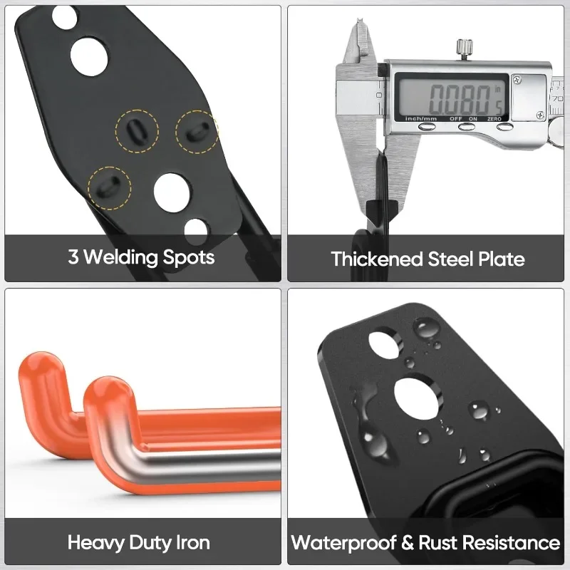 Wall Mounted Hose Bracket Stainless Steel Multi Use Hook For Garage Storage Garden Tools Organization Heavy Duty With Screws_voghion.com