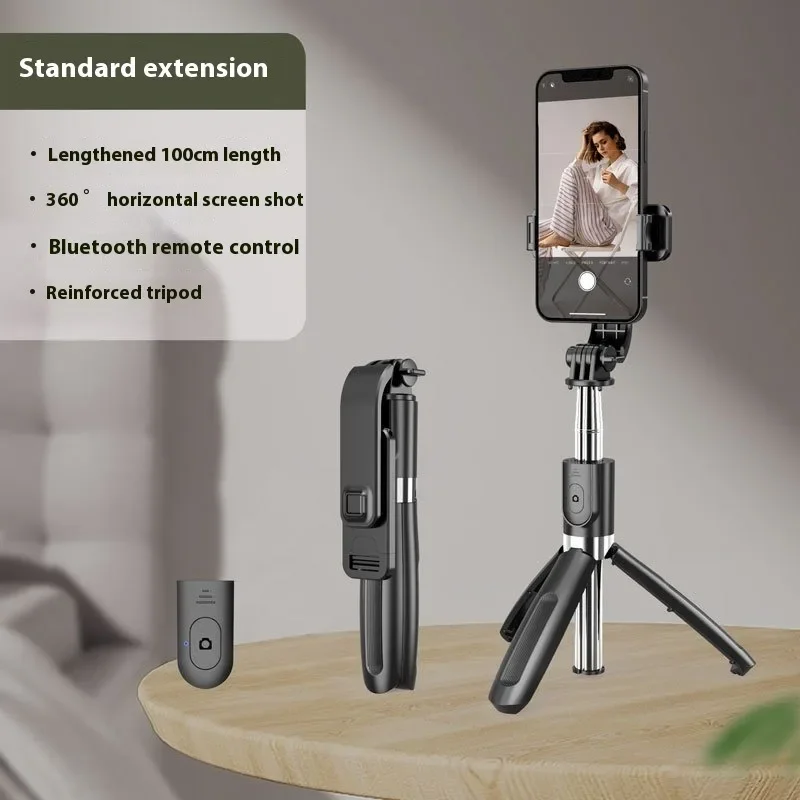 Bluetooth Selfie Stick Tripod Universal Design for Photography Video Live Streaming Multifunction Compatible with Smartphones