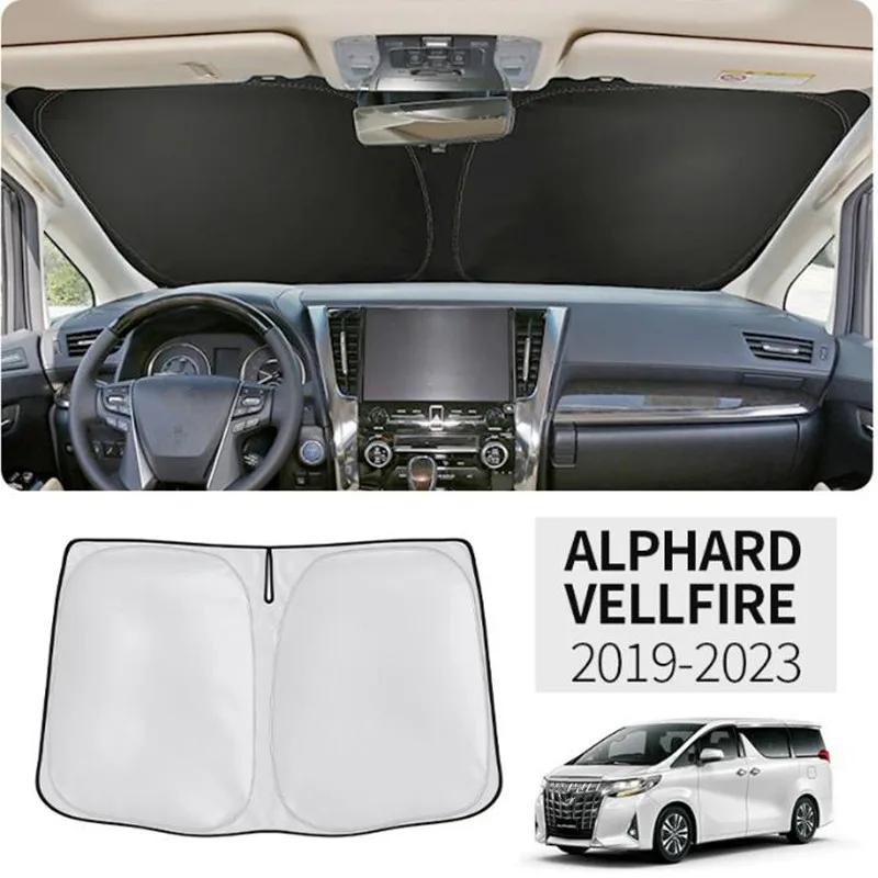 

For Toyota Alphard 30 AH30 Vellfire 2015-2023 Nano-Insulat Windshield Sunshade Front Window Sun Shade Visor Interior Accessories