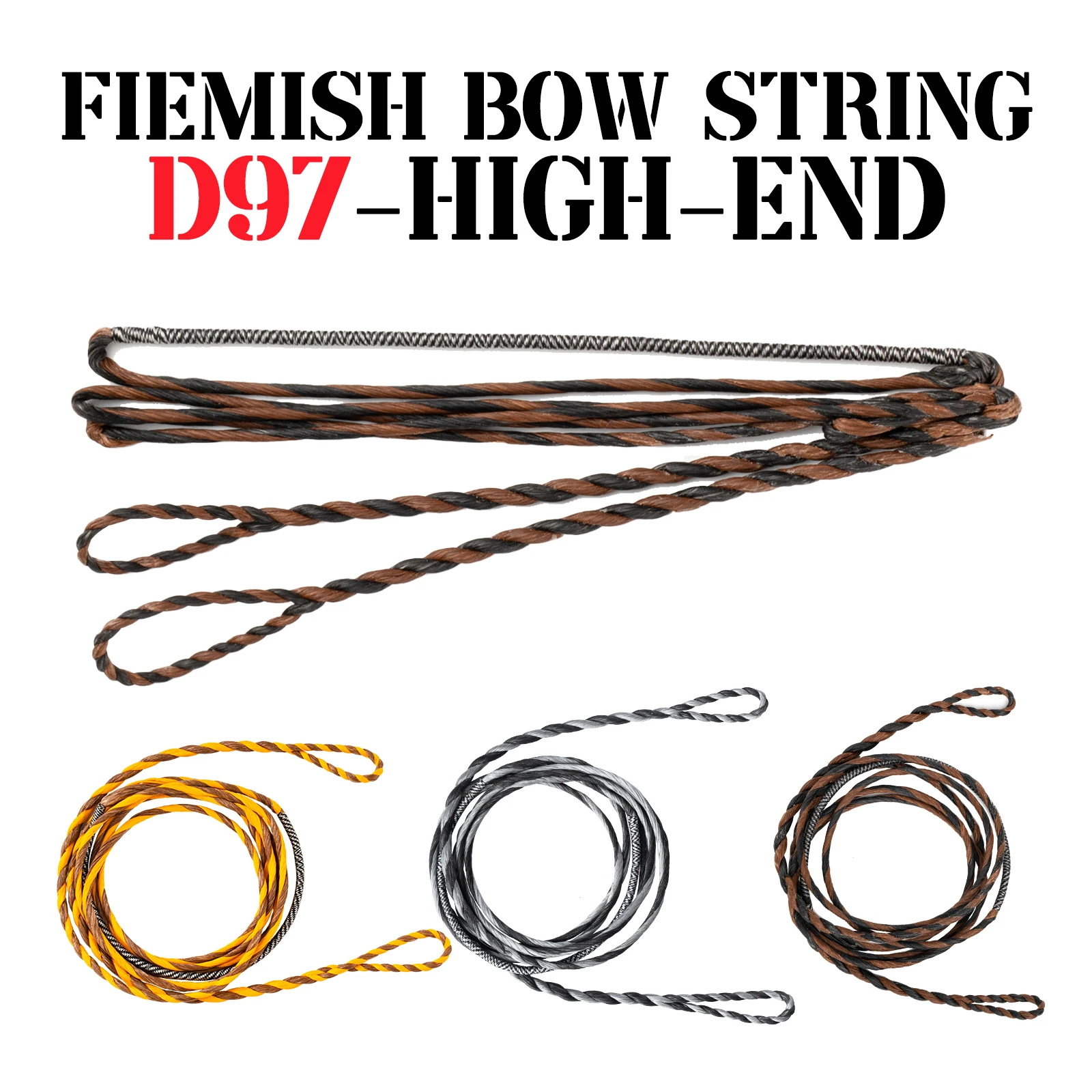 Deerseeker Flemish D97 Bow String Handmade Twist Bowstring 16 Strands ...