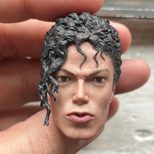 1/6 Male Soldier Michael Jackson Fine Coating Head Carving Model