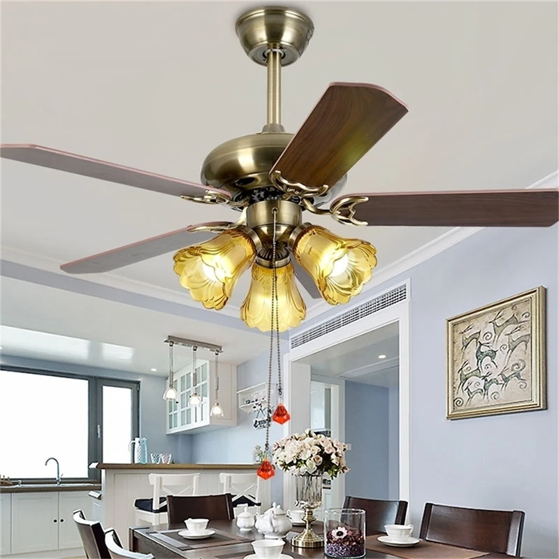 Nordic Ceiling Fan With Lights and Remote Control Modern LED Chandelier Fan Lighting Decor Dining Living Room Ceiling Lamp